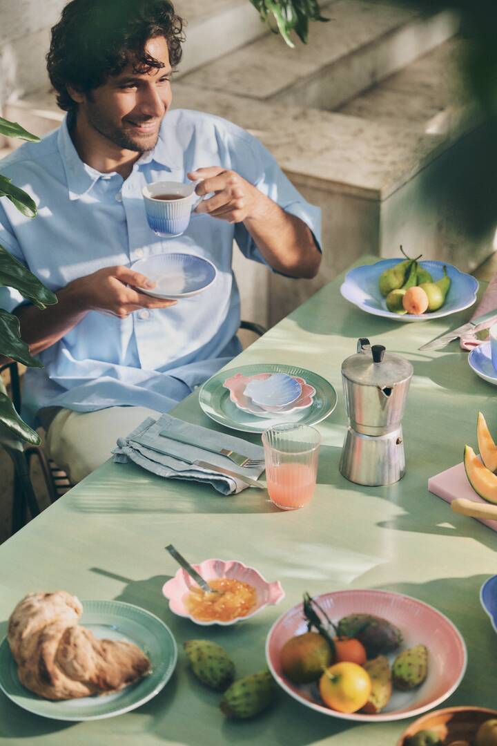 Iris fad, Koral - L16 cm