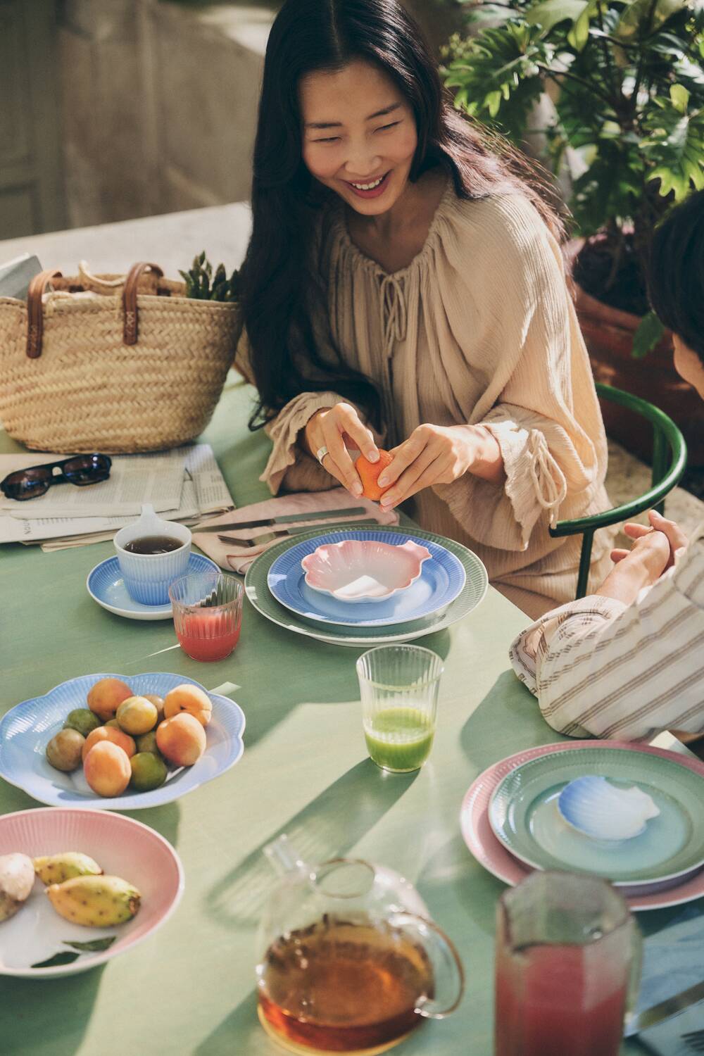 Iris fad, Koral - L16 cm