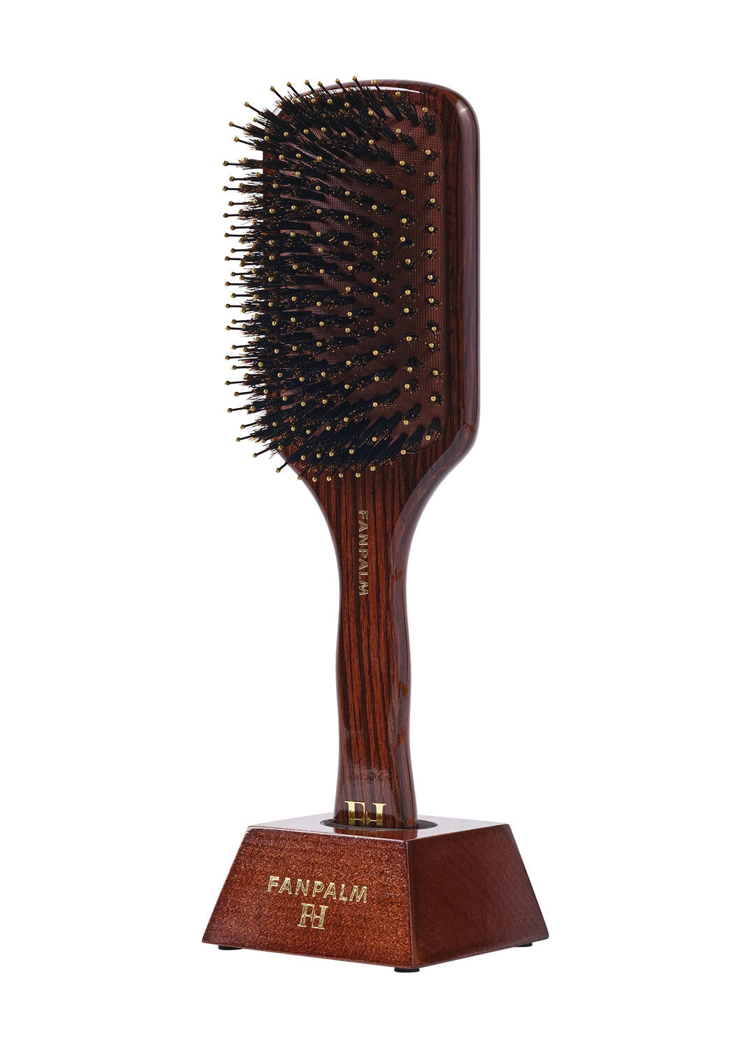 Boar- & Nylon hårbørste, Medium - Glossy Brown