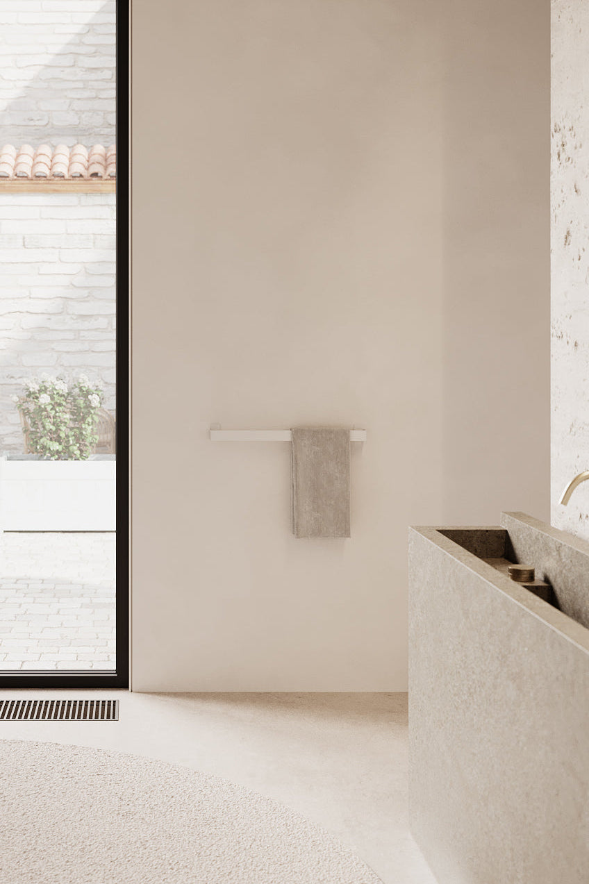 Håndklædeholder - hvid