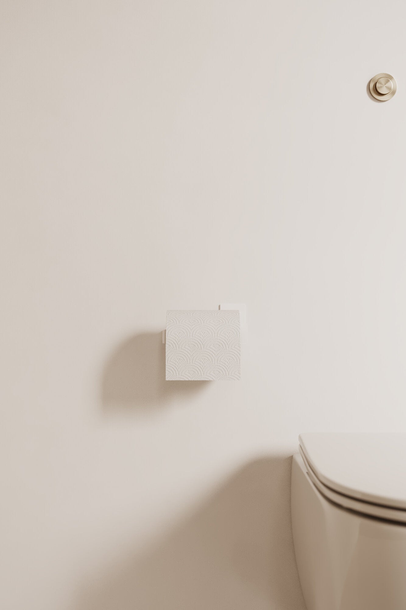 Toiletrulleholder - hvid
