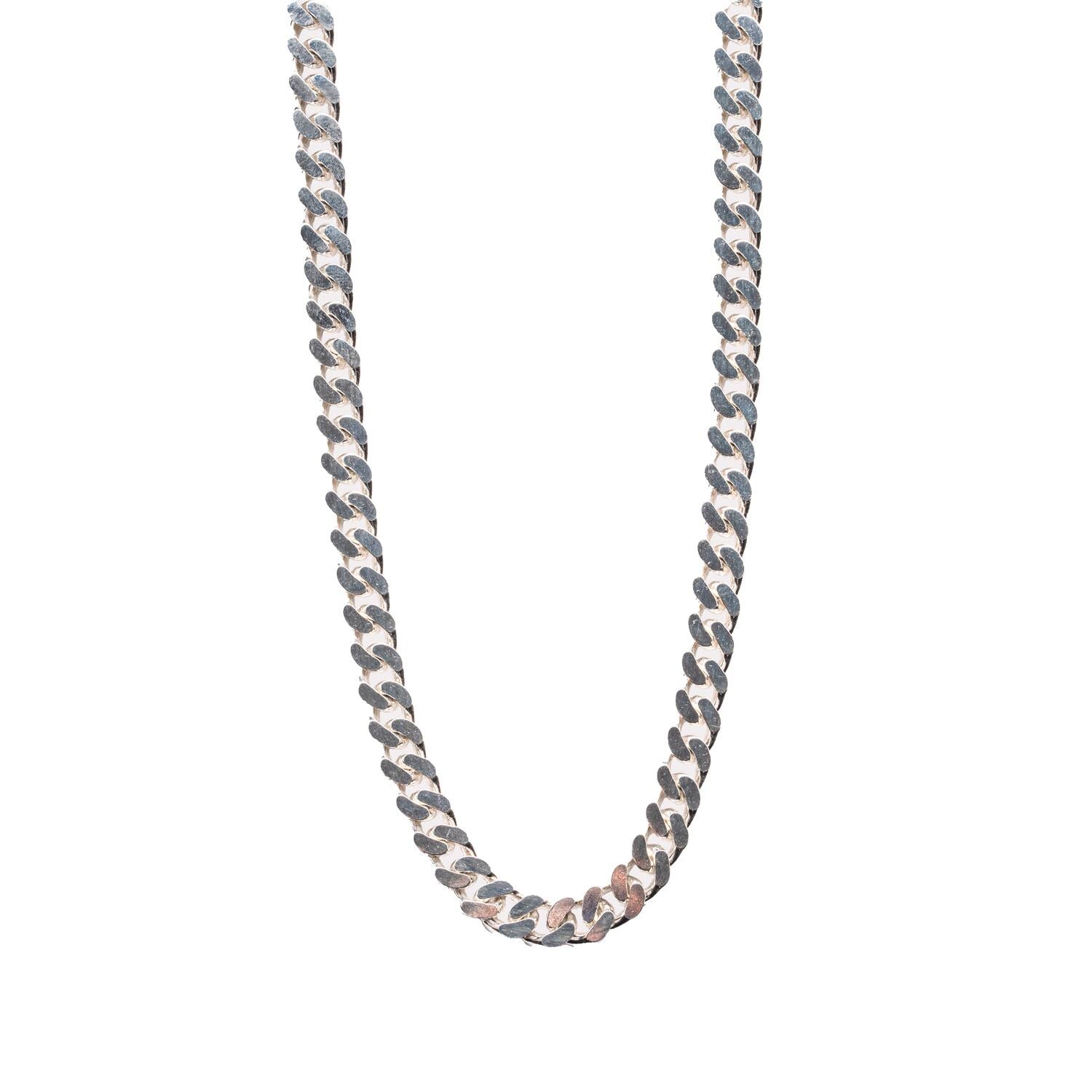 IX Chunky Curb halskæde - sølv