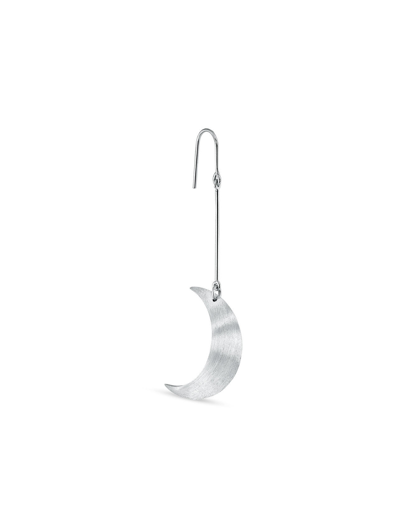 Half Moon hængeørering - sølv