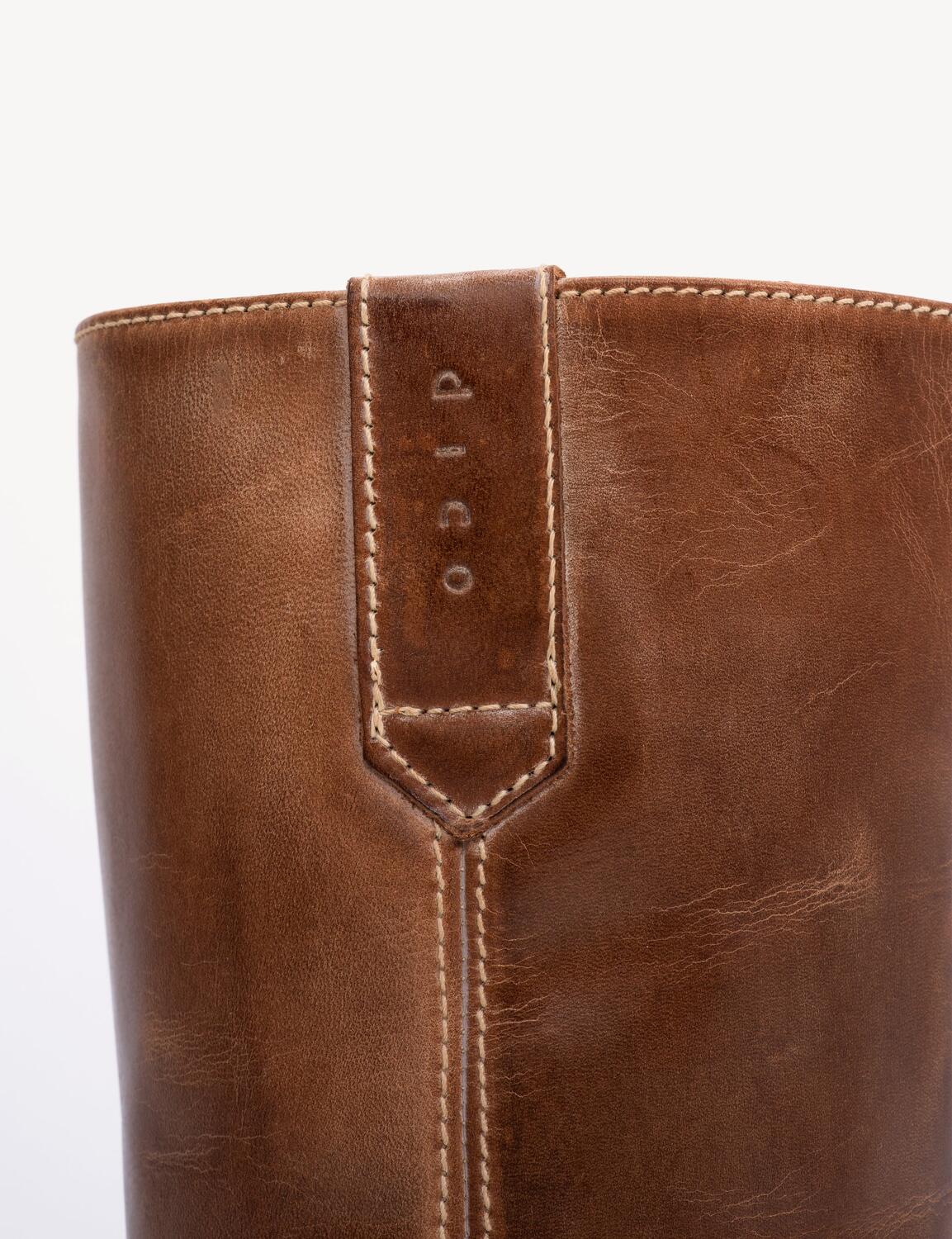 Julia Gaucho læderstøvler - Cognac