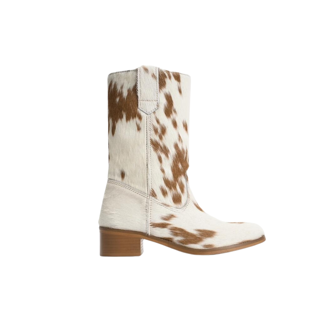 Julia Gaucho læderstøvler - Cow Fur