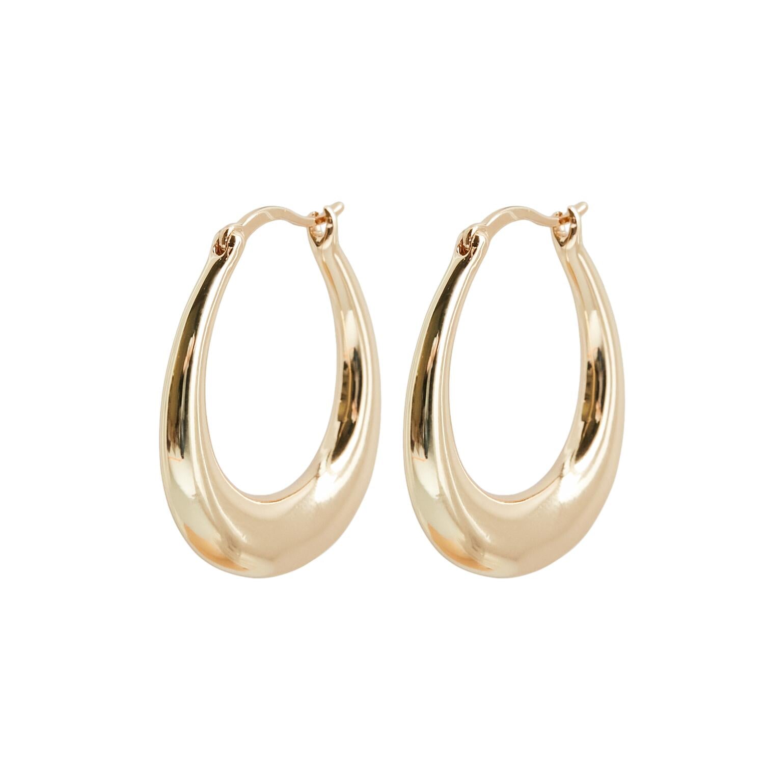 Jenni hoops, small - forgyldt