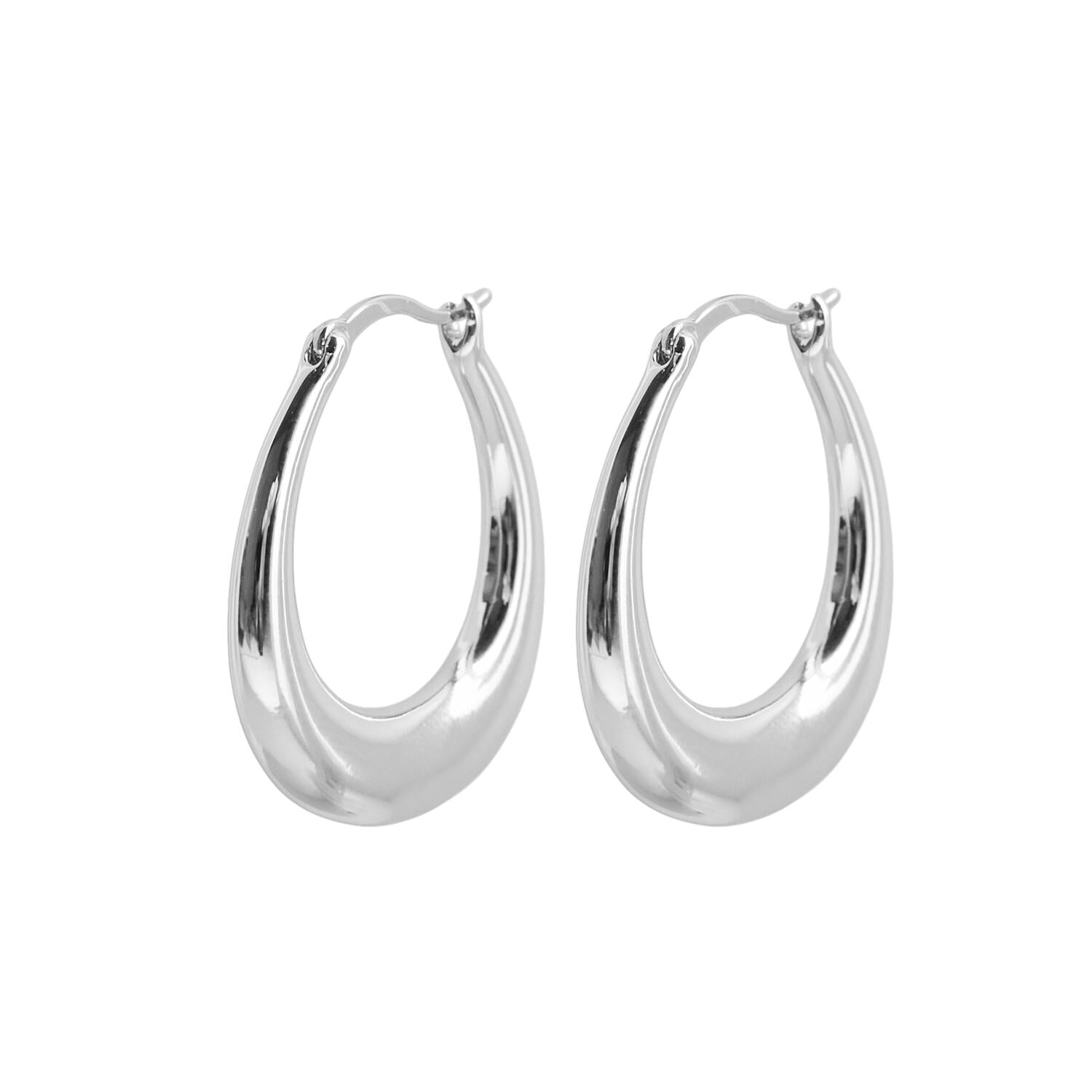 Jenni hoops, small - sølvbelagt