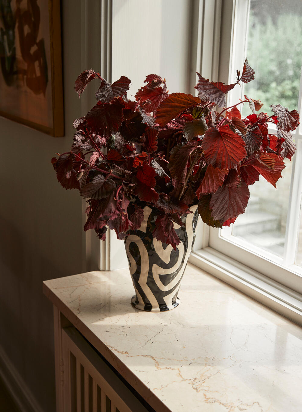 Jessica Hans Shadow vase - sort/hvid