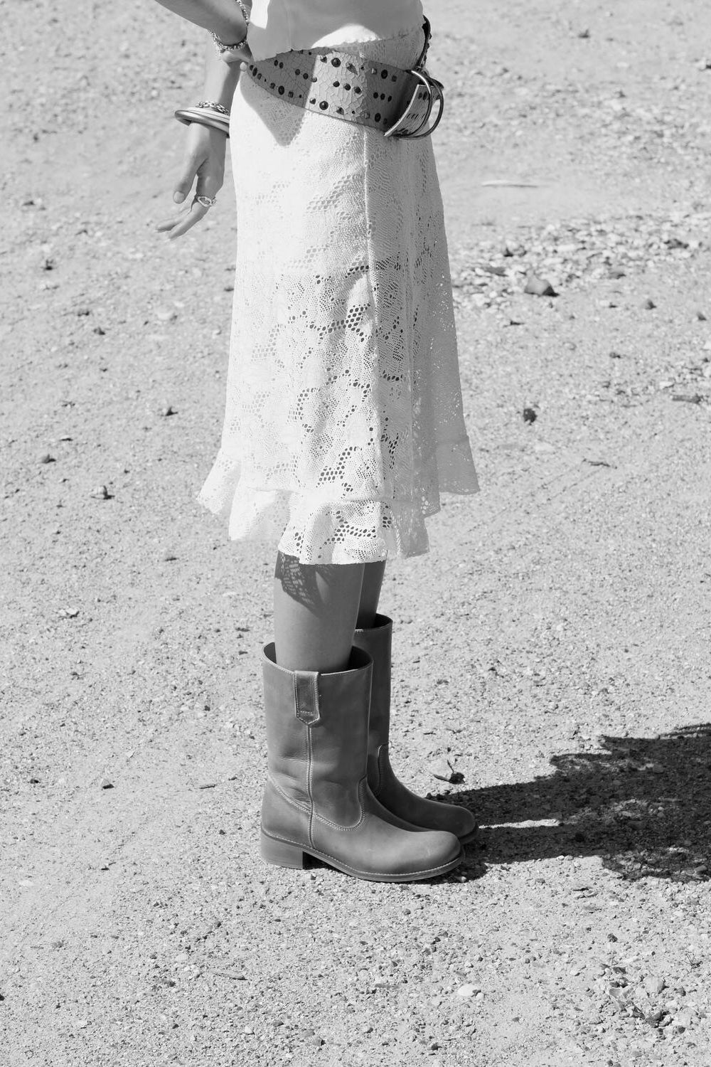 Julia Gaucho læderstøvler - Cognac