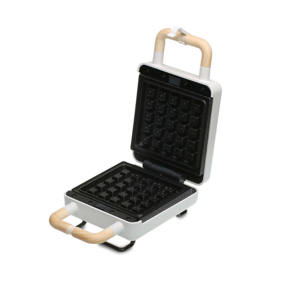 2 in 1 Waffle Iron with Sandwich Maker - hvid
