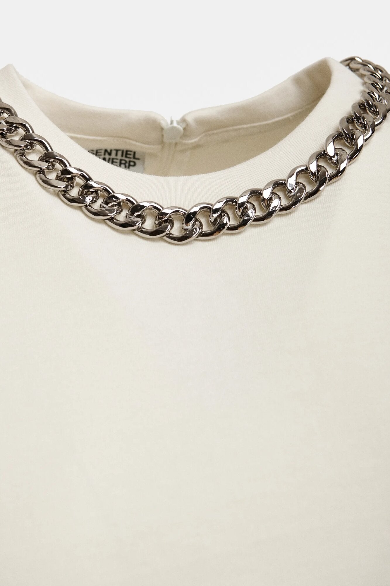 Klaim with chain kortærmet t-shirt – Off white