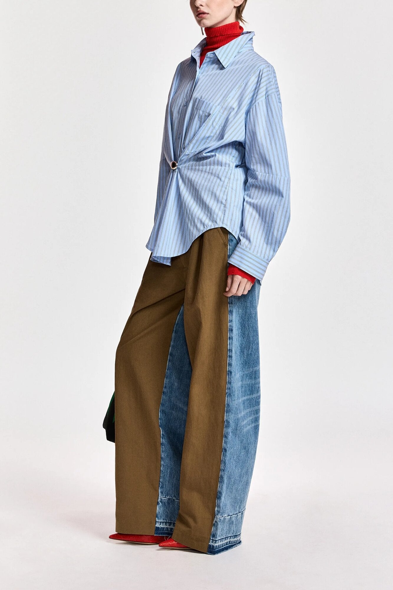 Kreative oversized skjorte – Combo1 Azure Affair