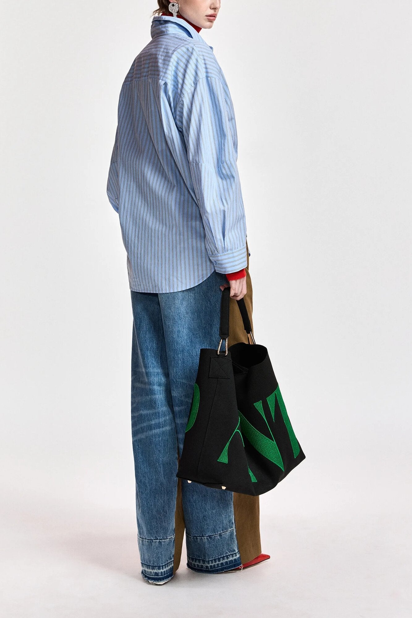 Kreative oversized skjorte – Combo1 Azure Affair
