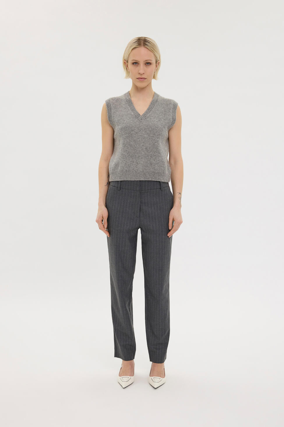 KaisaFV Ankle bukser - Meteorite Pinstripe