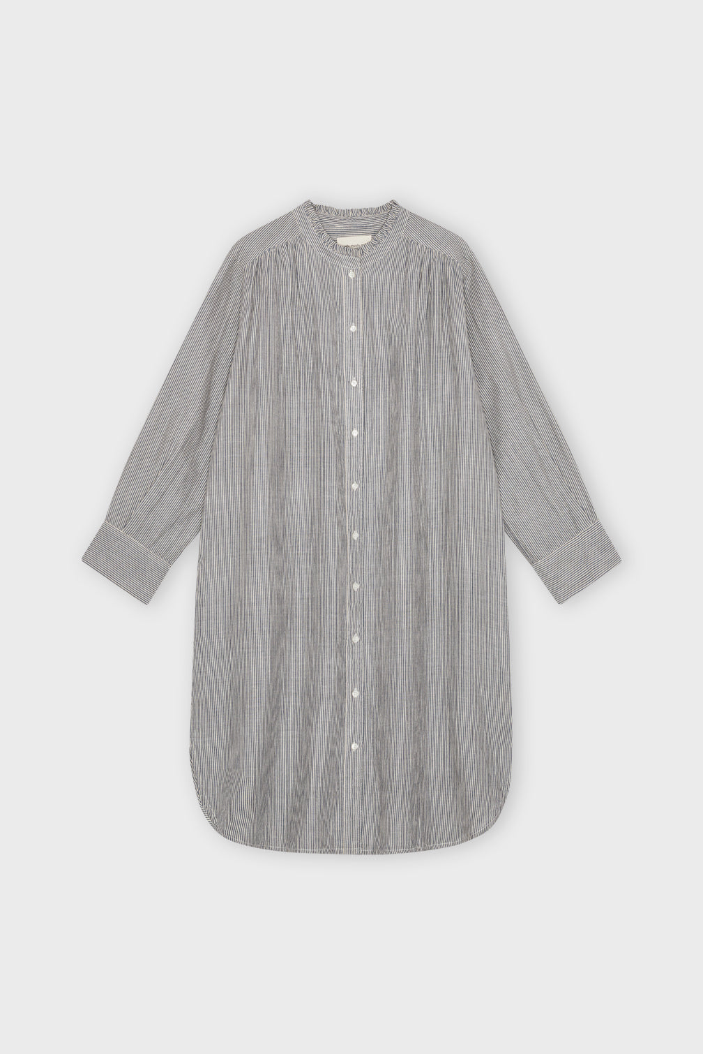 Kathy Stripe skjortekjole - beige/blå