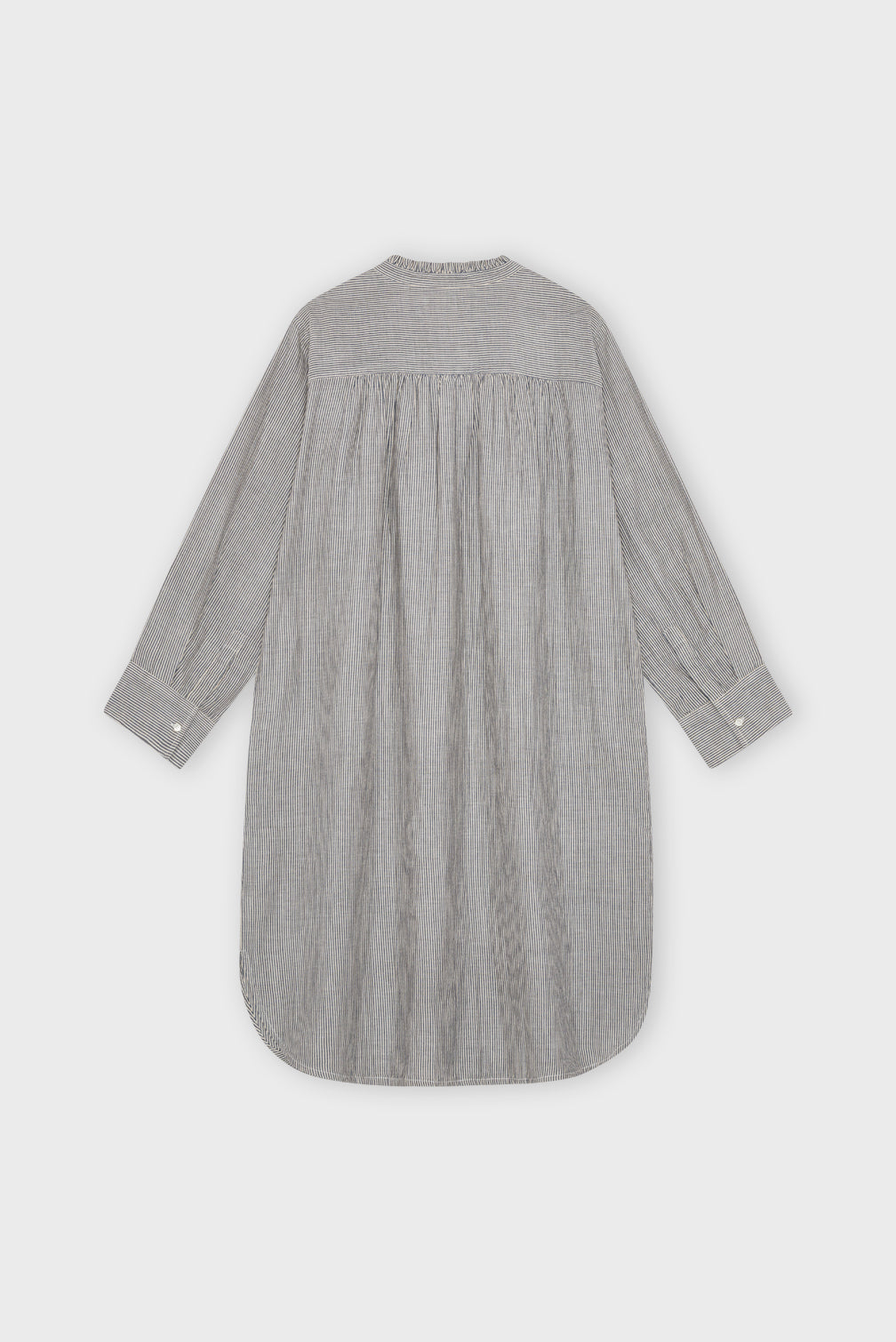 Kathy Stripe skjortekjole - beige/blå