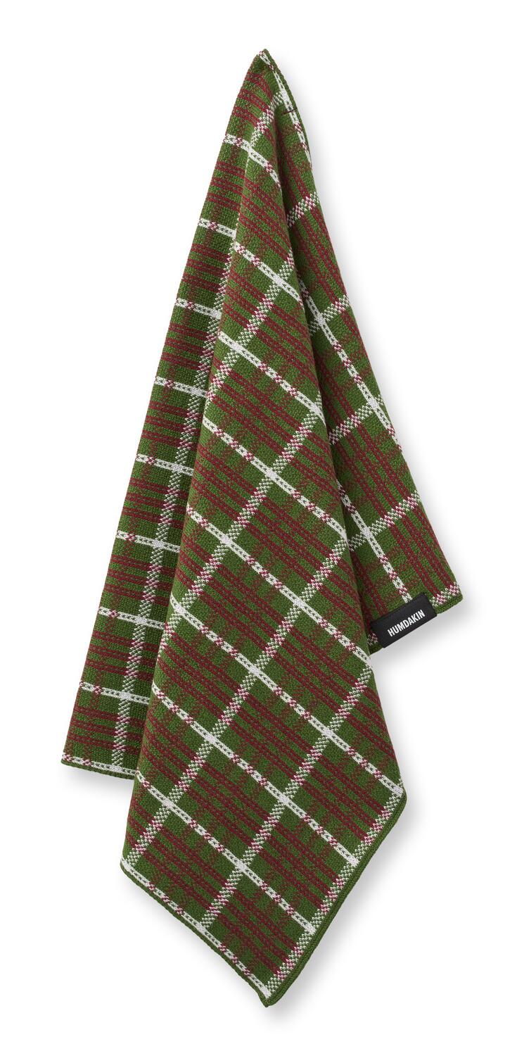 Strikket køkkenhåndklæde - Festive Forest