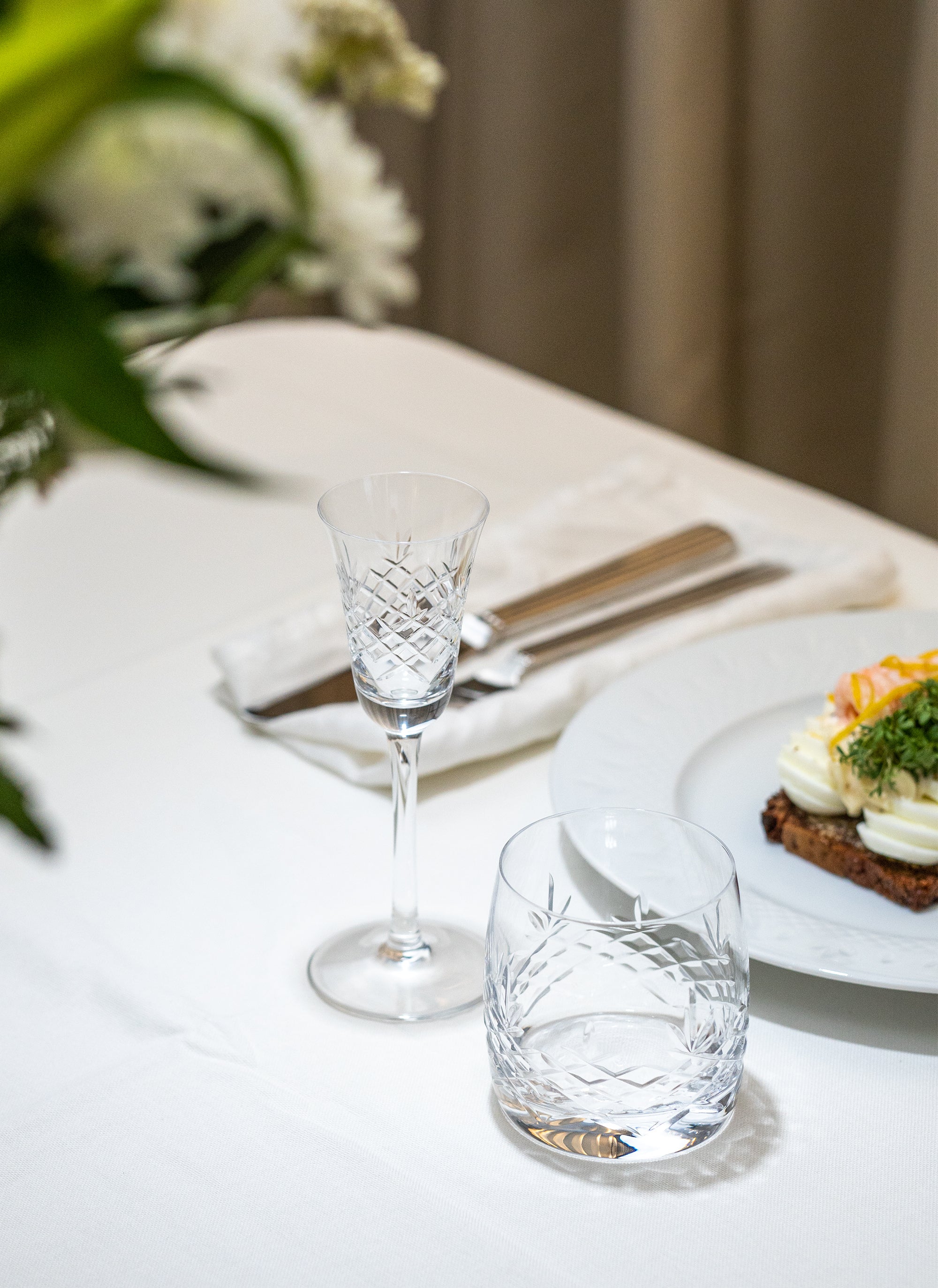 Crispy snapseglas, klar - 2 stk.