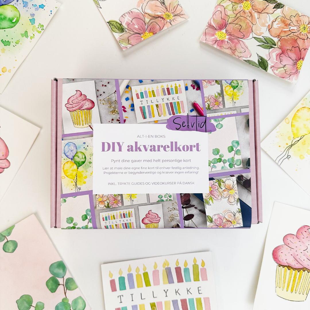 DIY Akvarelkort kit