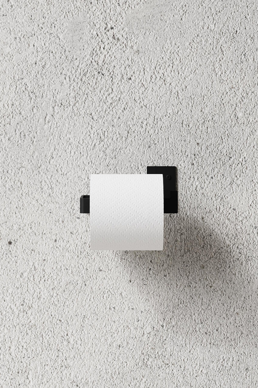 Toiletrulleholder - sort