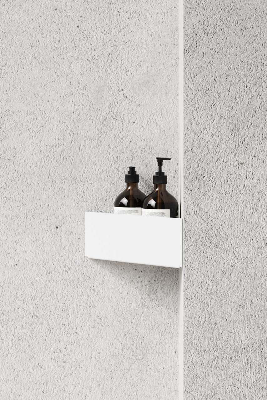 Bath hjørnehylde - hvid