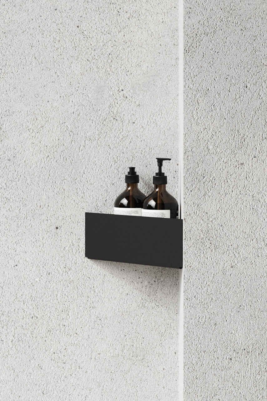 Bath hjørnehylde - sort