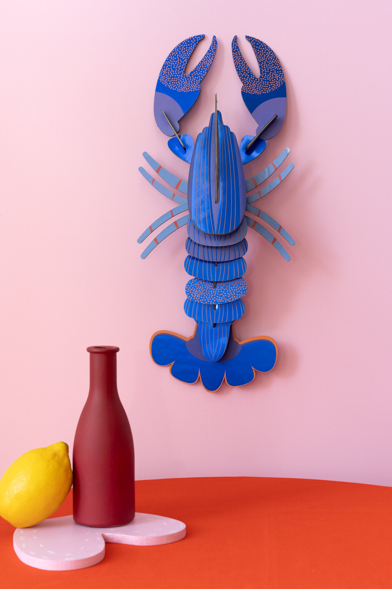 Lapis Lobster vægdekoration - blå
