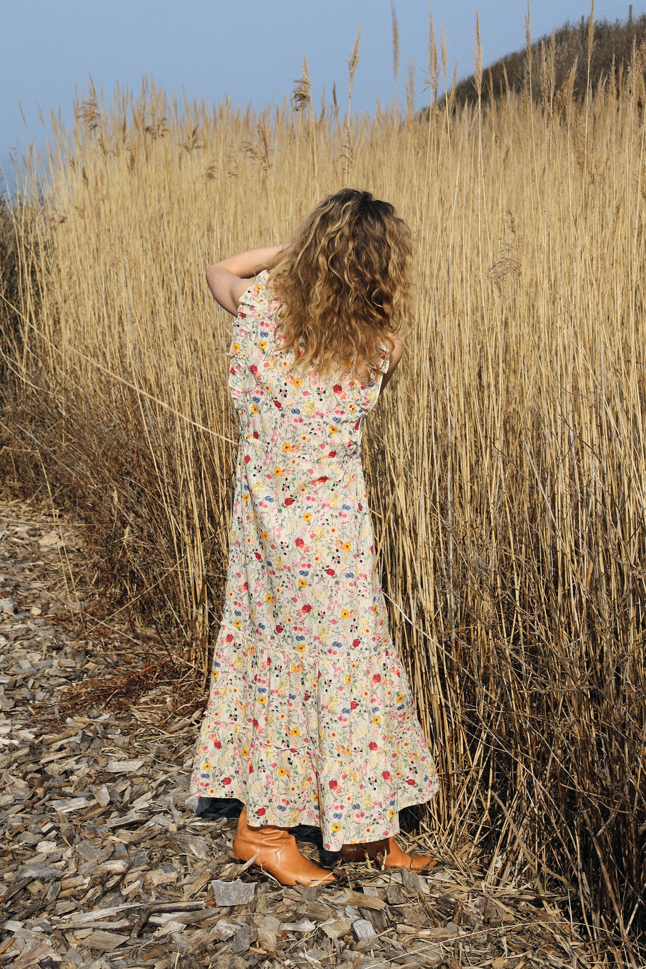 Samo Midikjole - 74 Flower Print