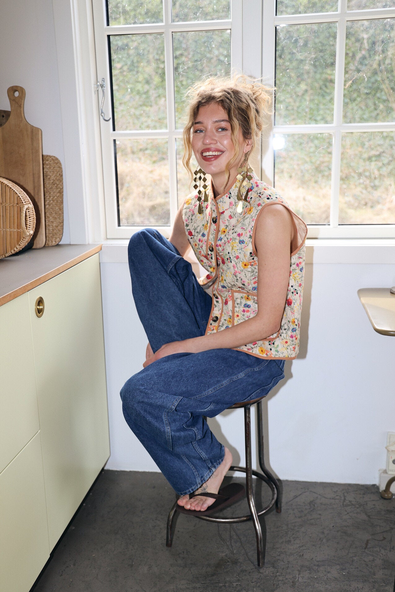 Cairo Quilted Vest - 74 Flower Print