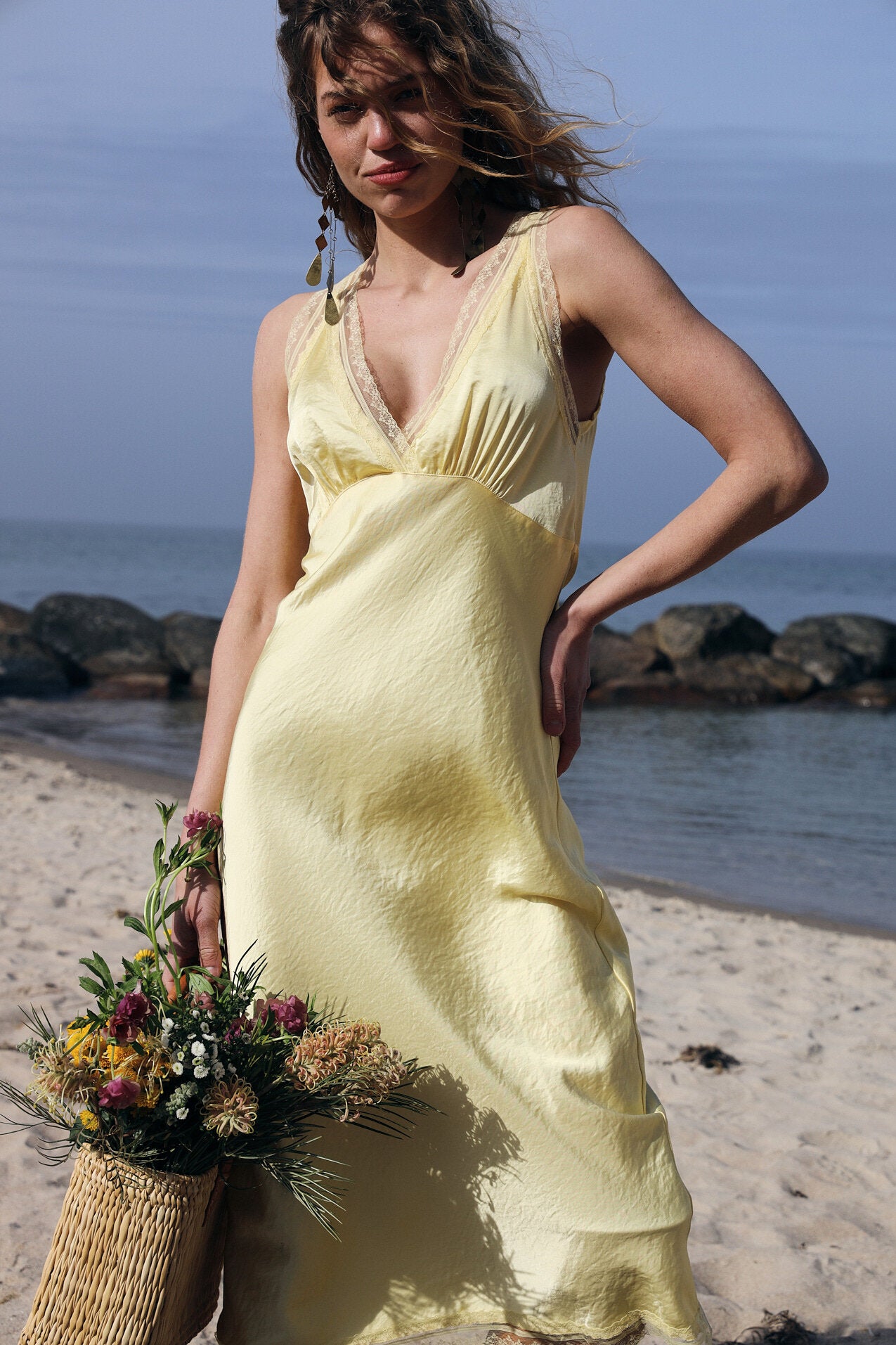 Clari Midikjole - 93 Light Yellow