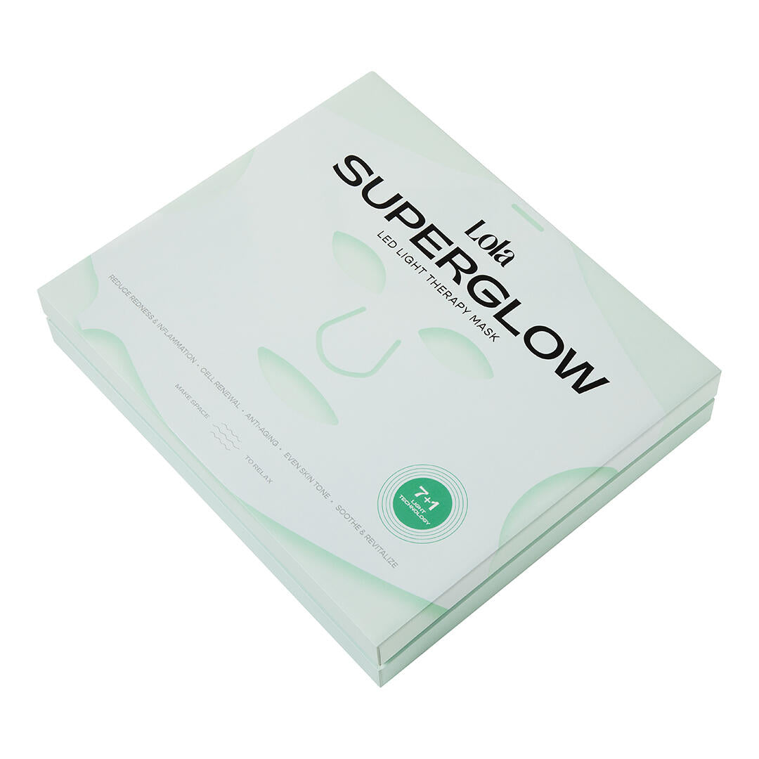 Super Glow LED maske - Mint