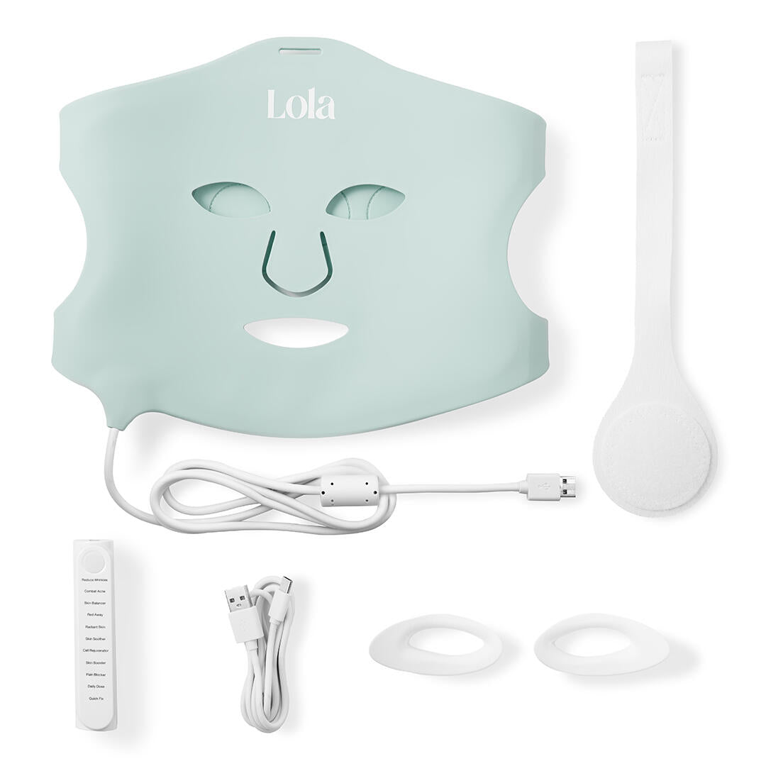 Super Glow LED maske - Mint