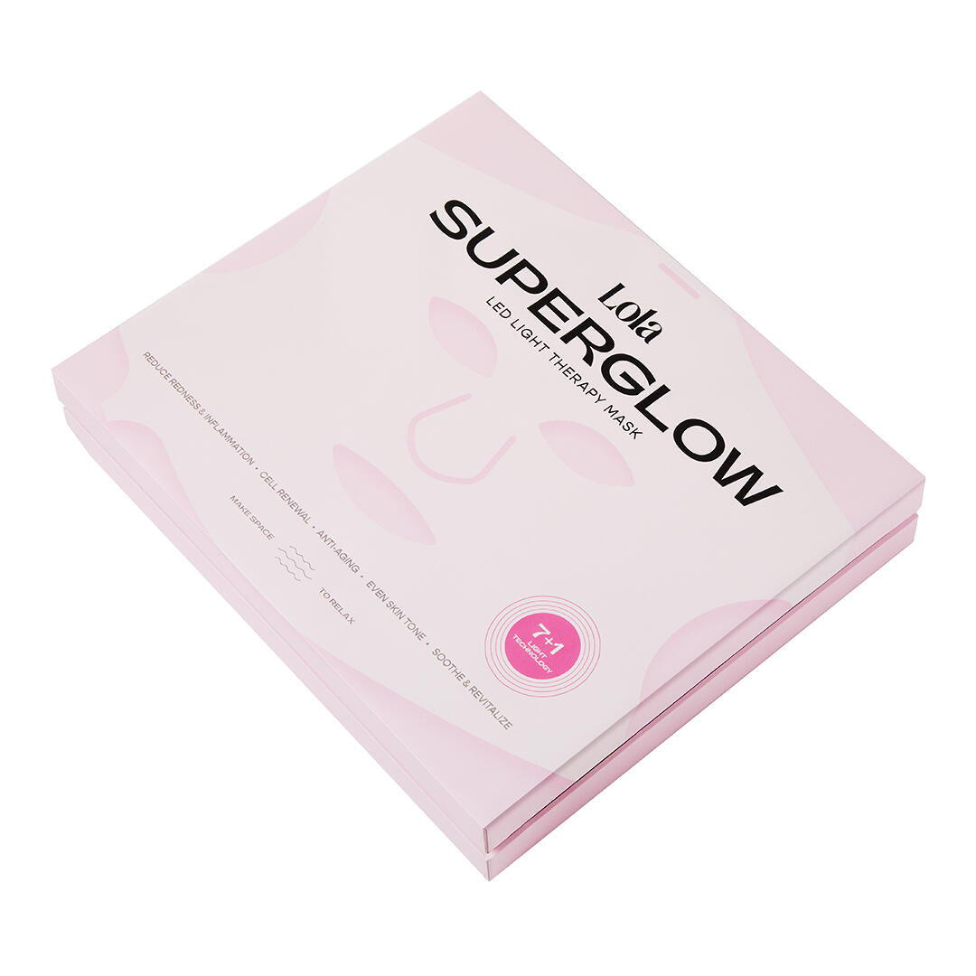 Super Glow LED maske - Pink