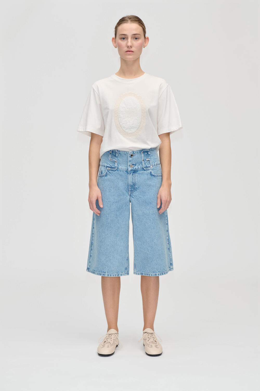 2514 Logoed Loop Jorts - Denim Blue