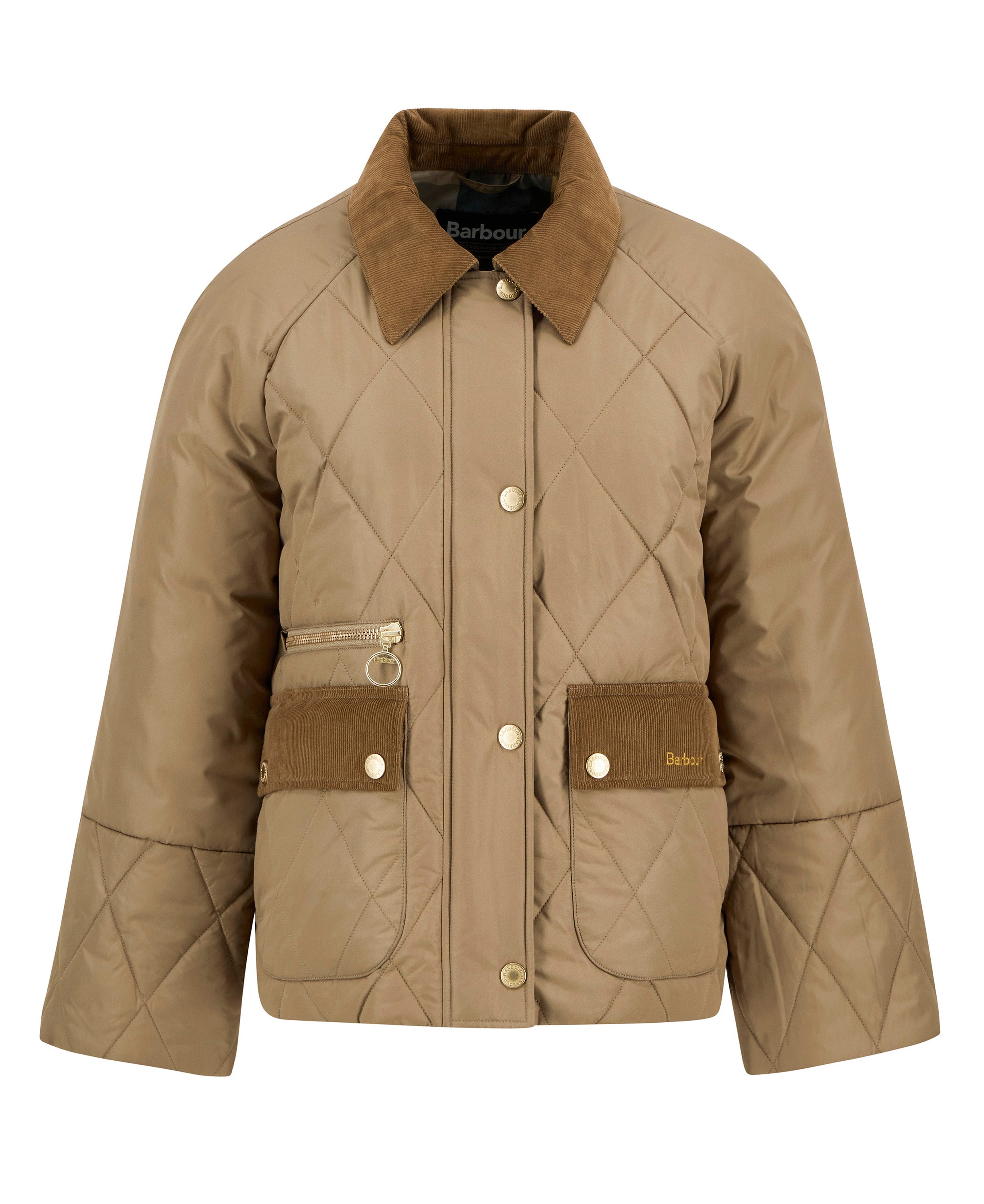 Martha Quilted jakke - Military Brown