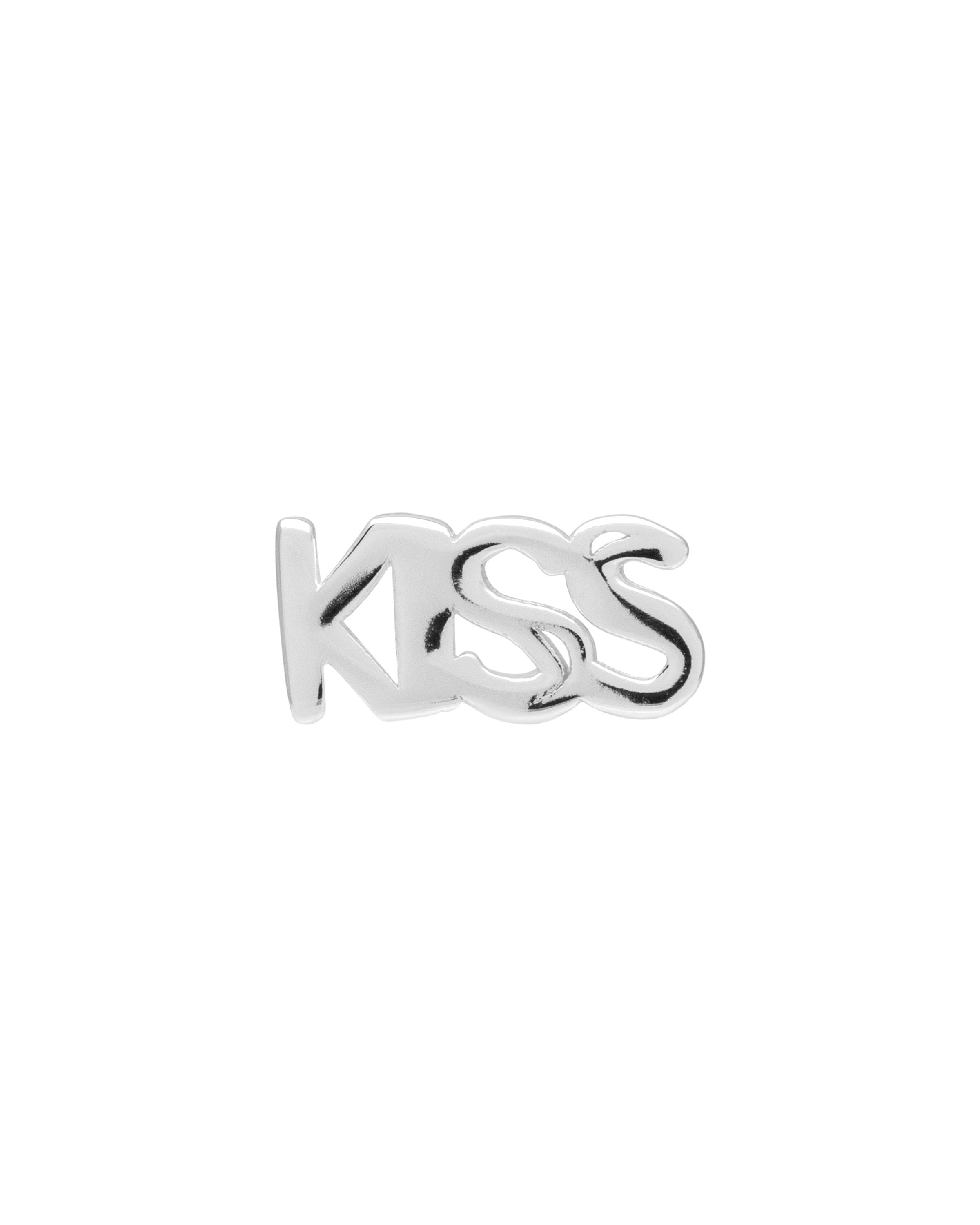Word Kiss ørestik - sølv
