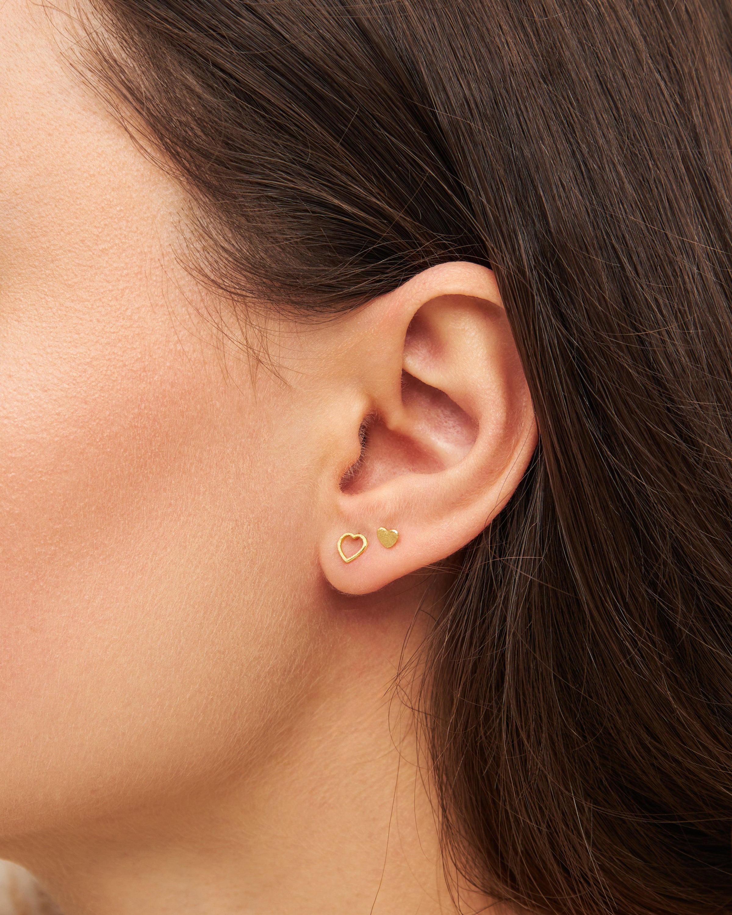 Family Love ørestikker - forgyldt