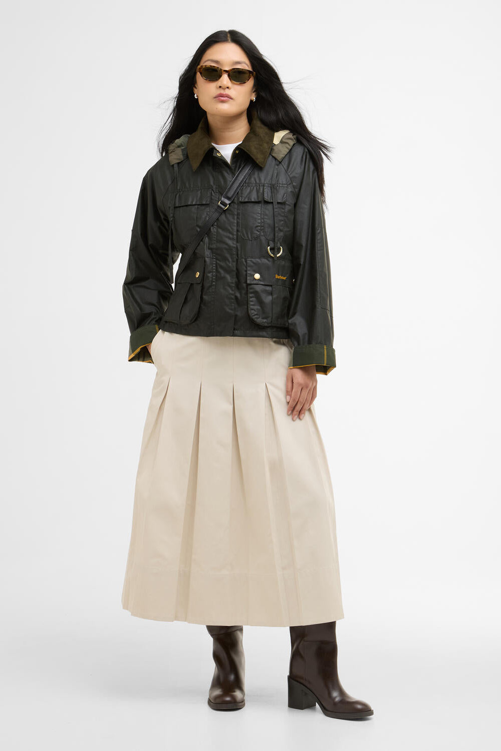 Liza Wax jakke - Olive/Black