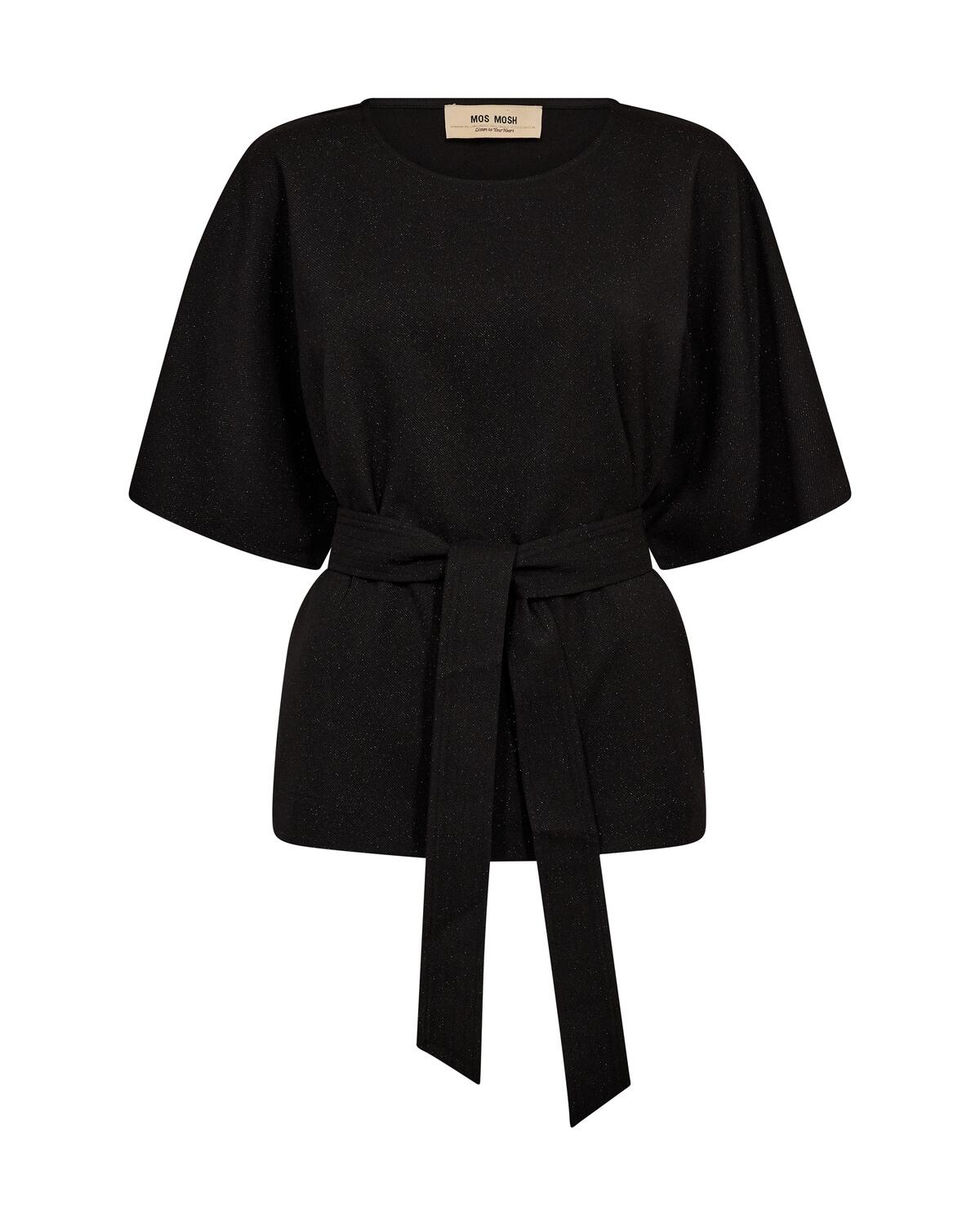 Pie Bellevue bluse - sort/glitter