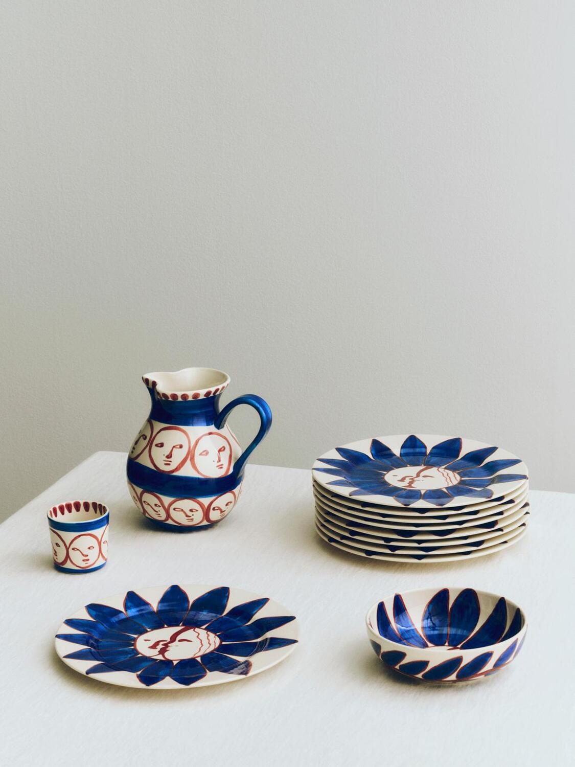 x Emma Kohlmann Deep Blue Flower skål - Ø18 cm.