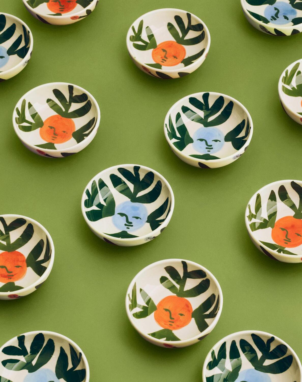 x Emma Kohlmann Moon Face Vine skål - Ø12 cm.