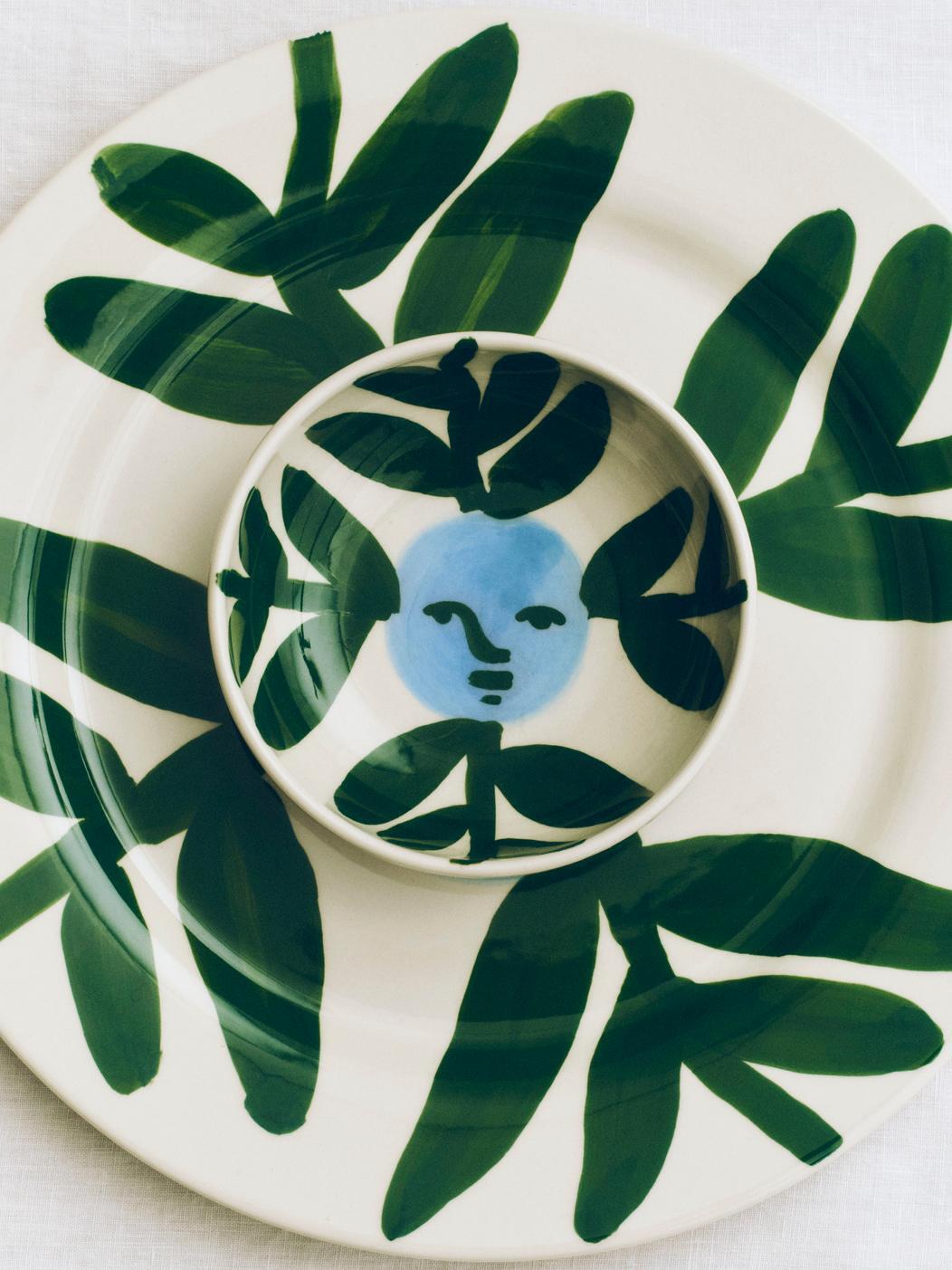 x Emma Kohlmann Moon Face Vine skål - Ø12 cm.