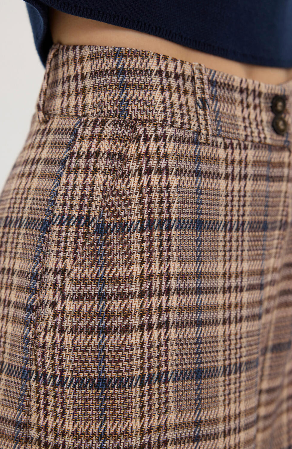 LauraFV bukser, Long - Lambrusco Check