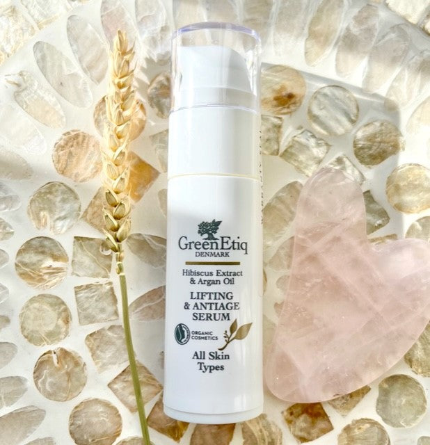 Lifting & Anti Age +40 år Hibiscus & Argan Oil serum - 30 ml.
