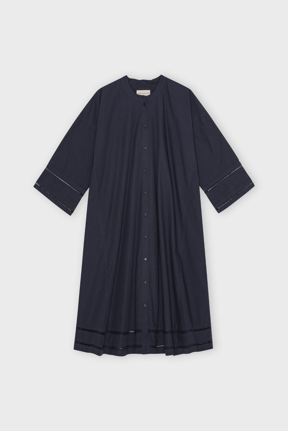 Lively Poplin skjortekjole - Dark Navy
