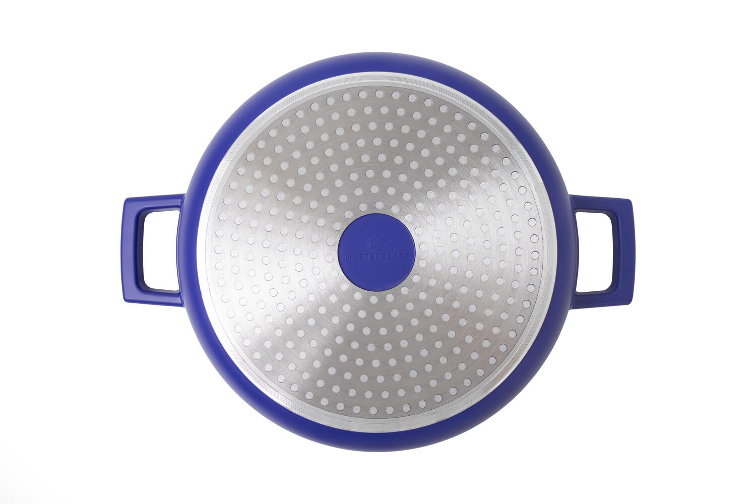 Støbt aluminiums gryde m/låg, Electric Blue - 4L