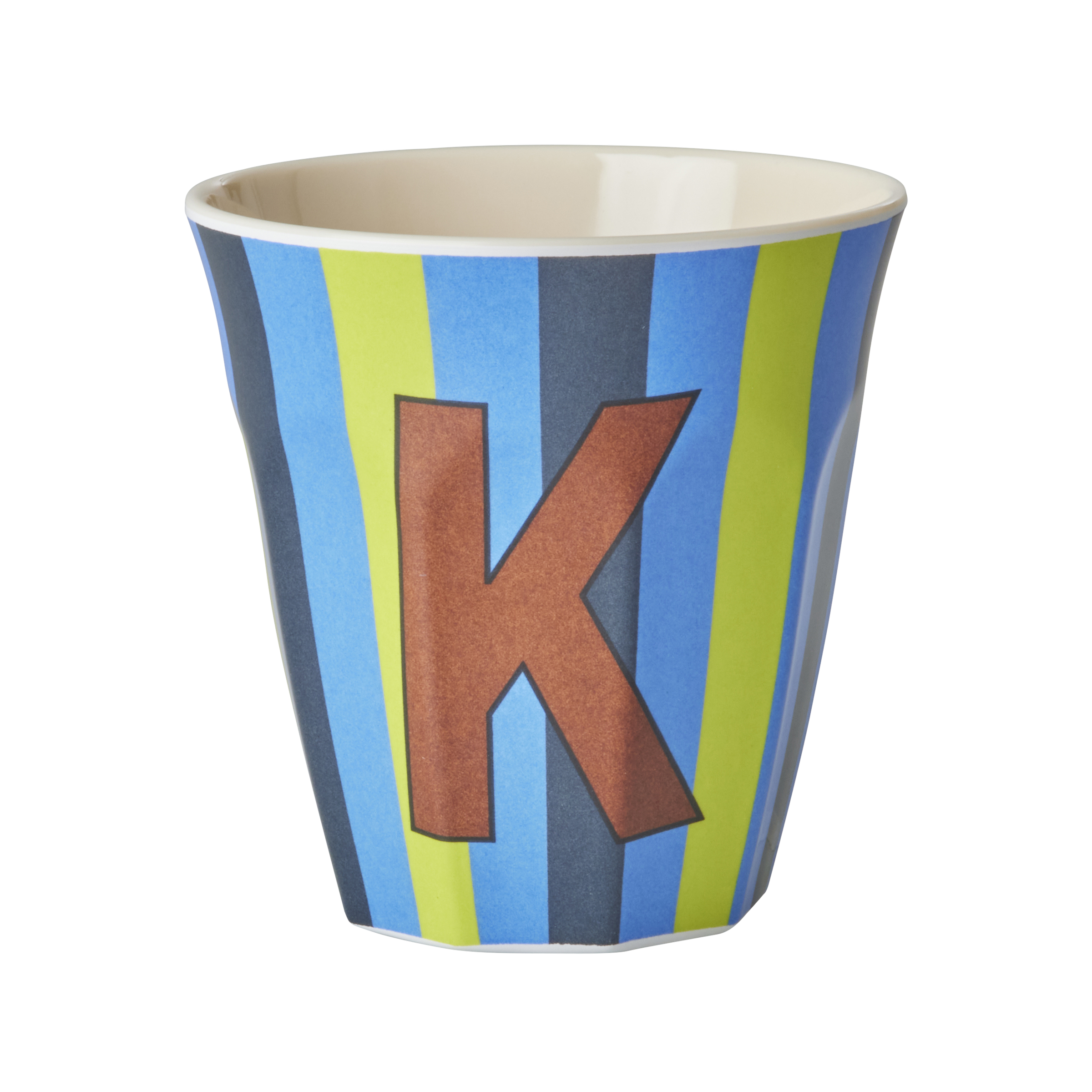 Melamine Alfabet kop, blå mix - 250 ml.