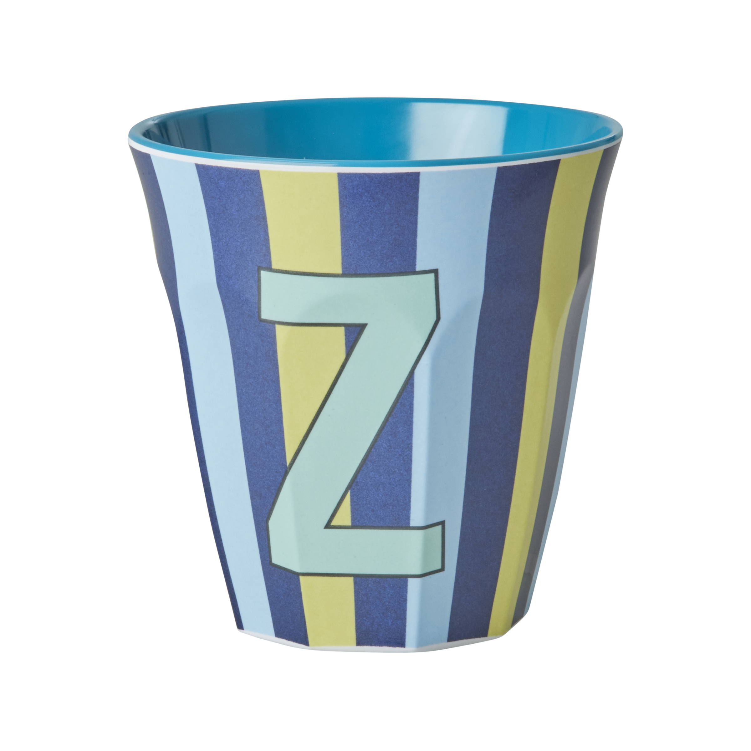 Melamine Alfabet kop, blå mix - 250 ml.