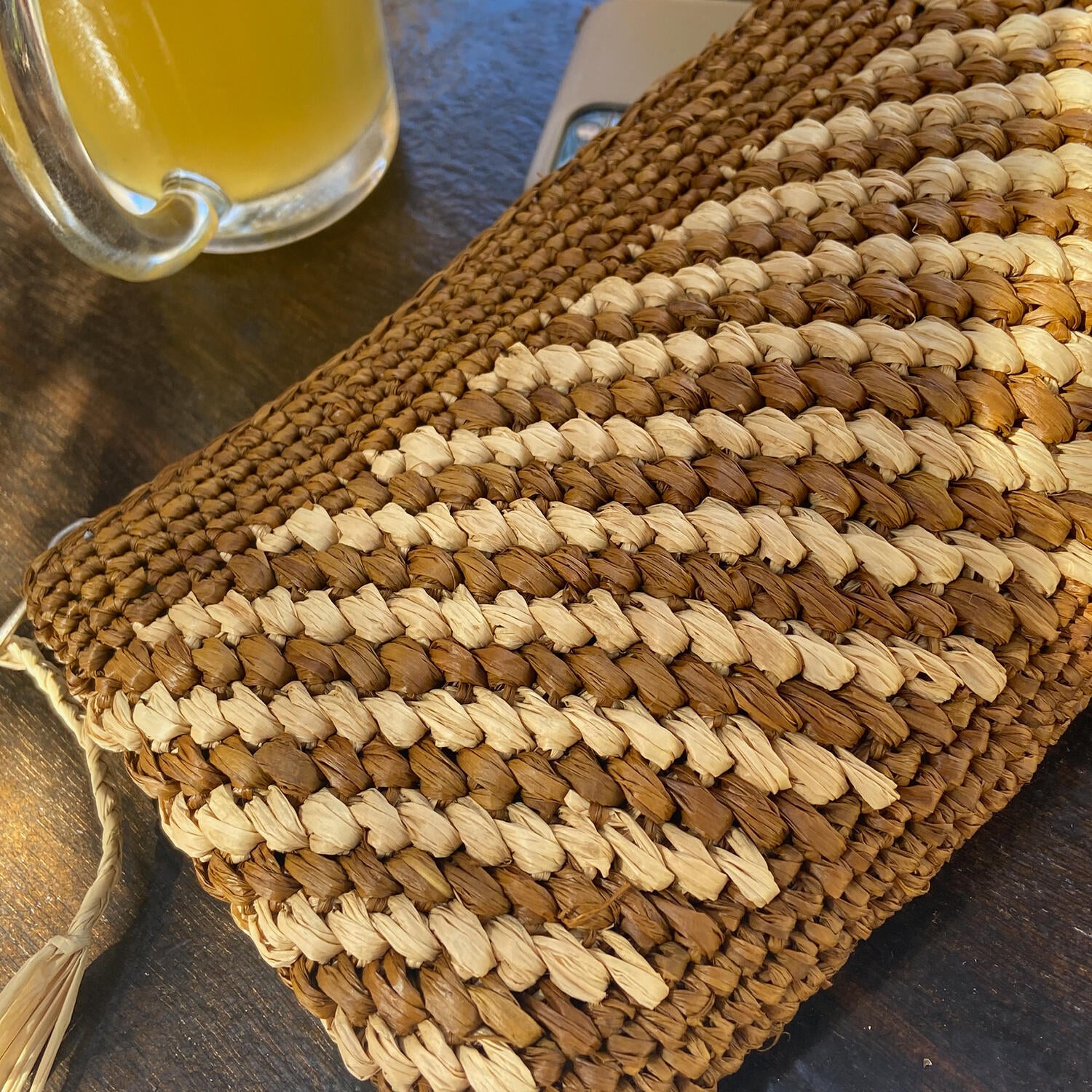 Mimose clutch - Cinnamon/Nut