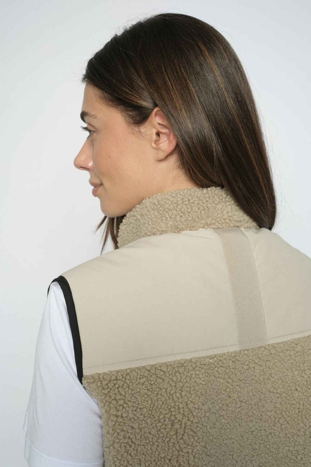 Rowe Eli teddyvest - Feather Gray